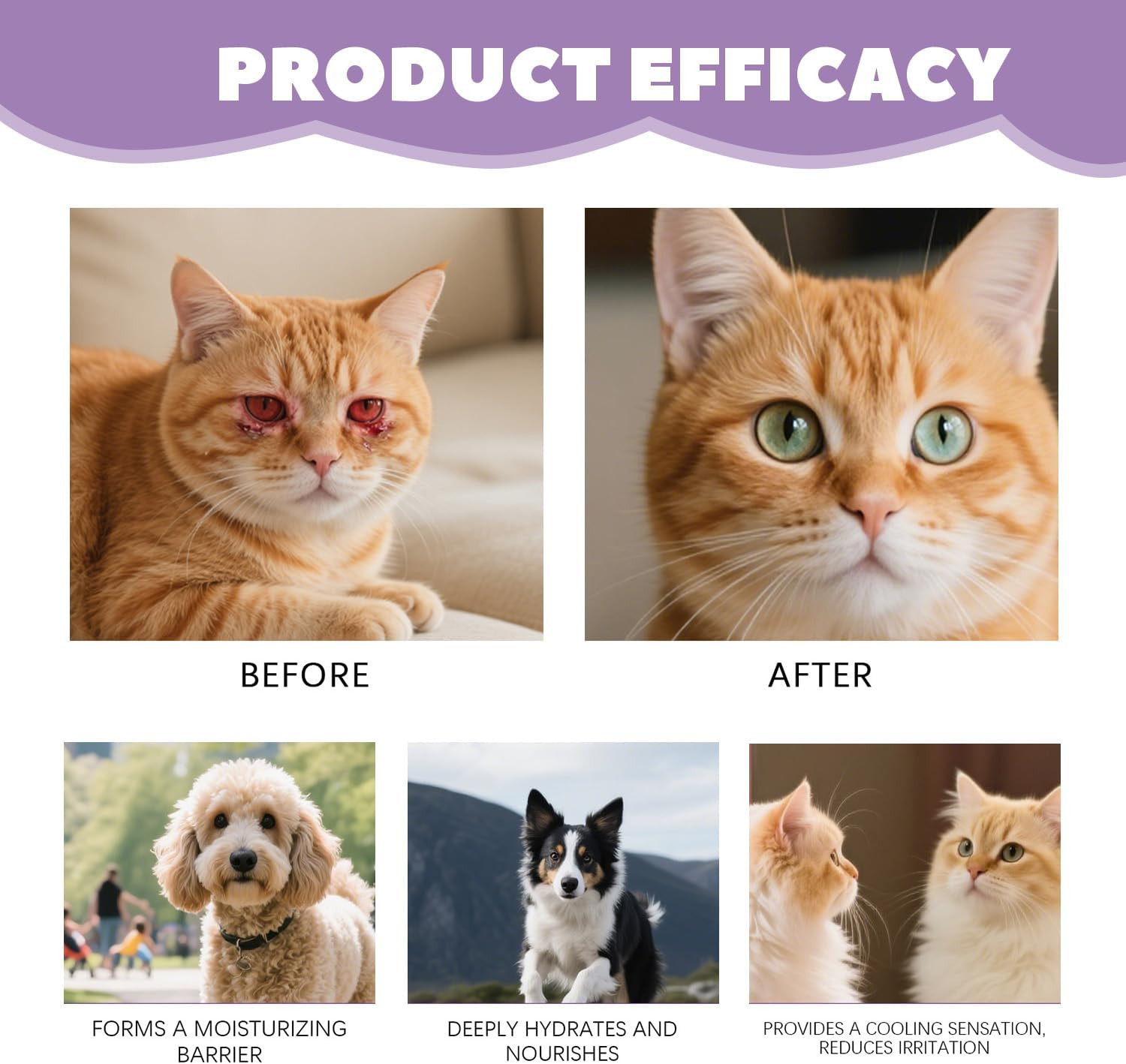 Eye Ointment for Dogs, Dog Eye Gel, Pet Eyes Care for Dogs, Cats, Horses, Rabbit