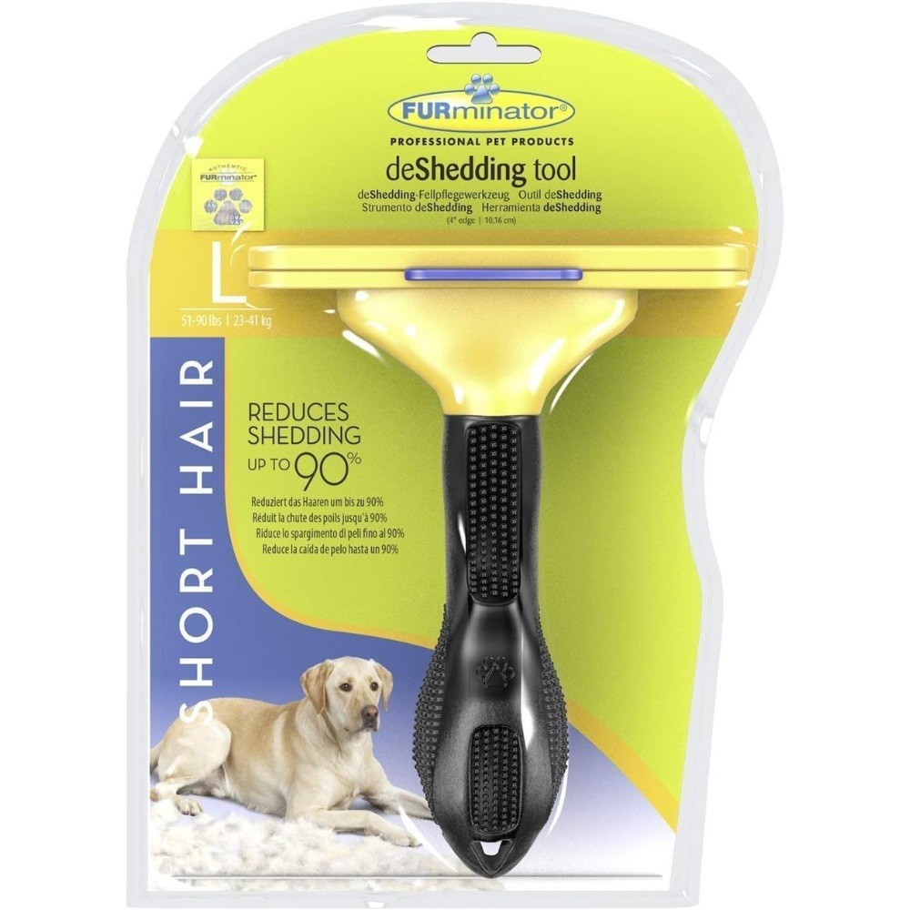 Furminator Dog De-Shedding Tool, Grooming Tool For Dogs, Large, Short Hair