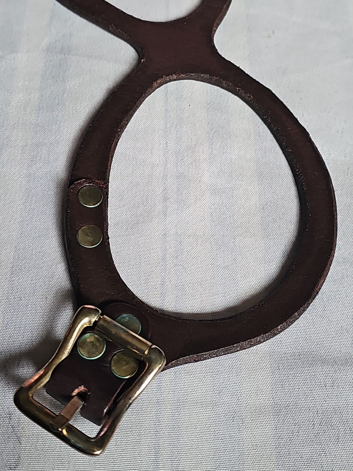 Handmade Belts Smooth Leather brown Step-in Dog Harness Size M Free Free shippin