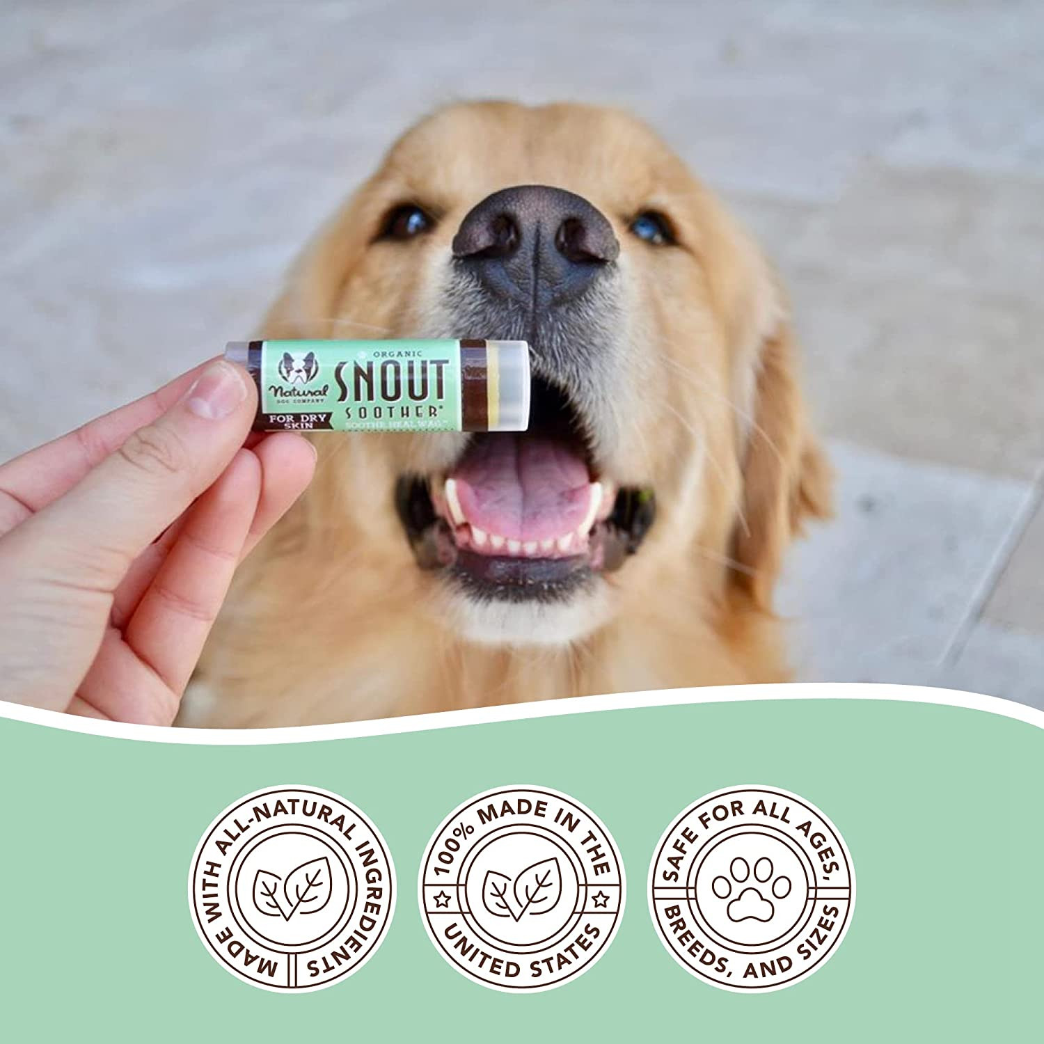 Dog Nose Balm Chapped Crusty And Dry Organic All Natural Ingredient Trial 0.15oz