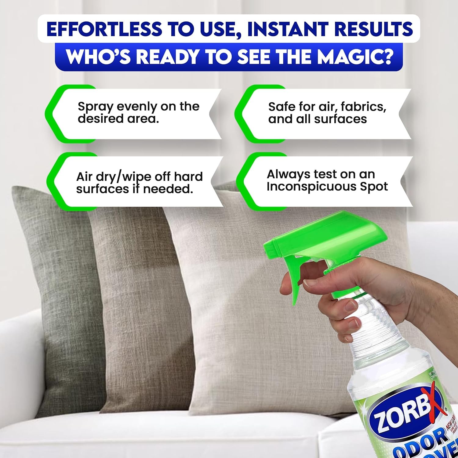 ZORBX Unscented Odor Eliminator for Strong 16 Fl Oz 16 (Pack of 1)