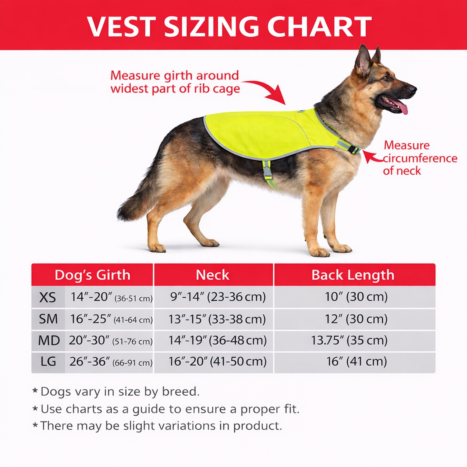 Hiker Reflective Dog Safety Vest High Visibility Jacket Outdoors Walking Running