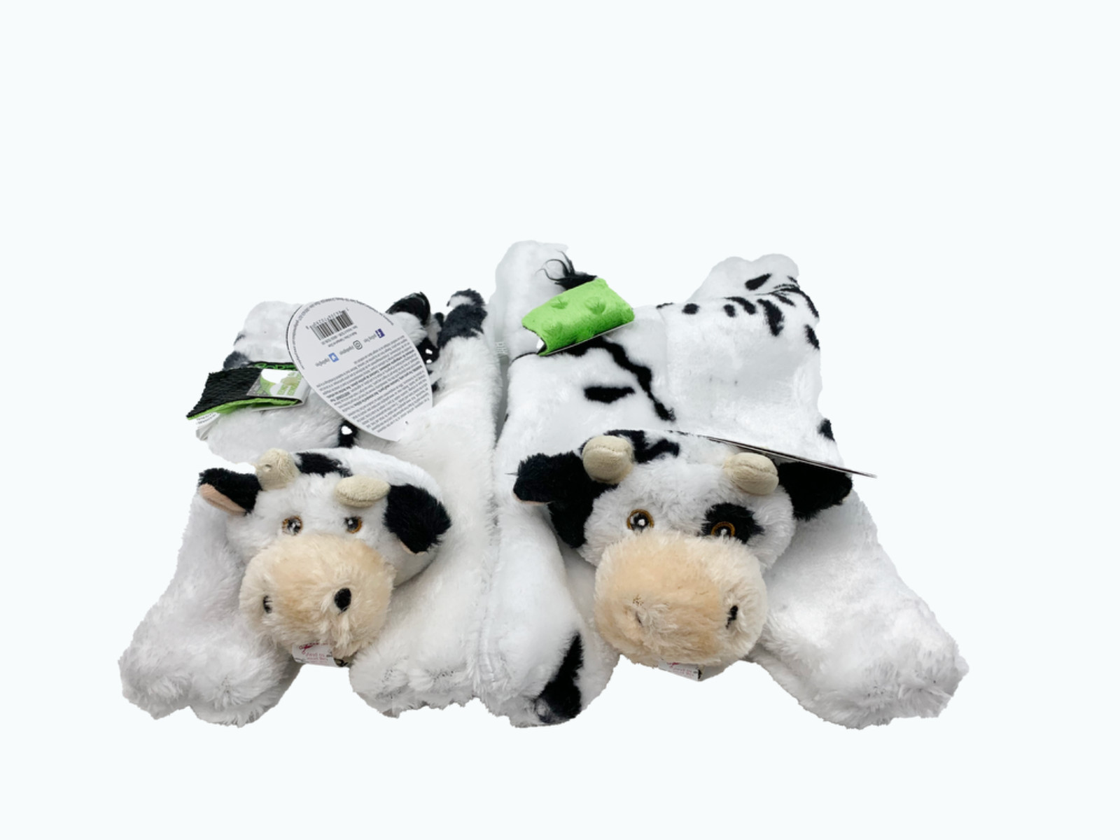 GoDog Flatties Cow Dog Toys Small or Large