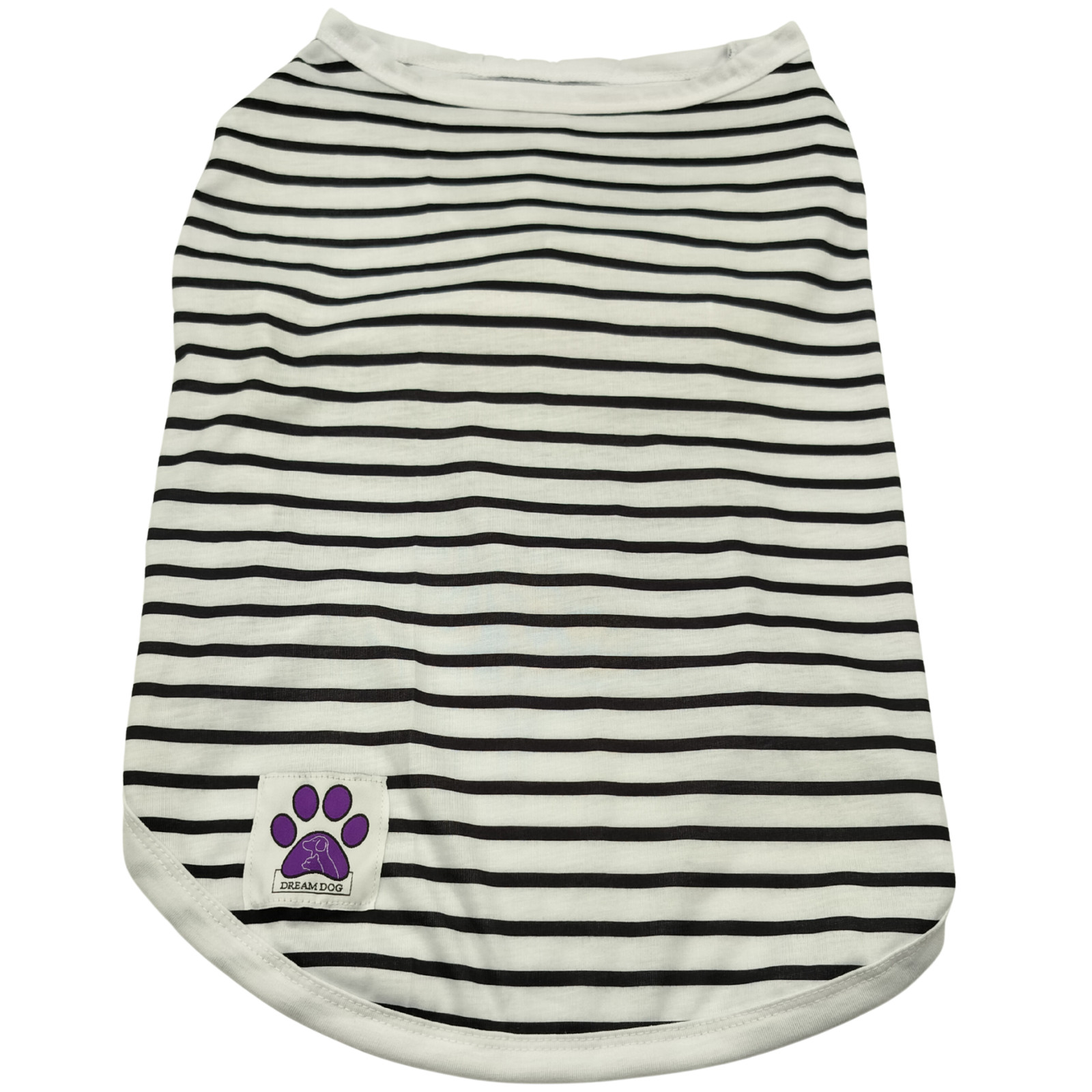 Dream Dog Luxury Dog Summer Casual Red & White or Black & White Striped Shirt