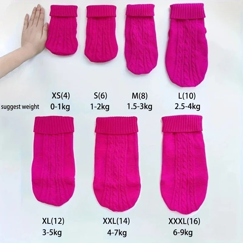 Dog Winter Clothes Knitted Sweater for Small Medium Dogs Chihuahua Puppy
