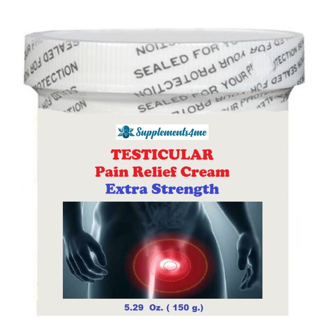 POWERFUL NATURAL TESTICULAR PAIN CREAM FOR MEN – 100% HERBAL – MADE IN USA