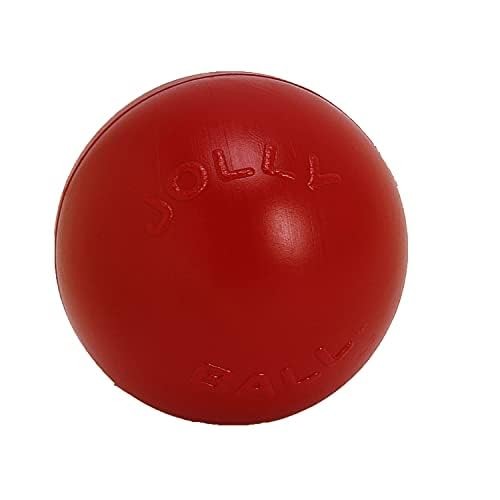Jolly Pets Push-n-Play Ball Dog Toy, 10 Inches/Large, Blue