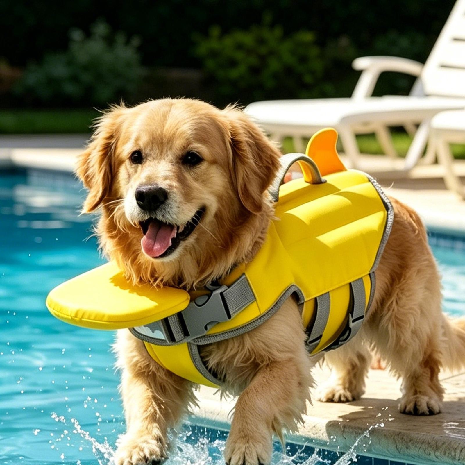 Dog Swim Vest Buoyant Padded Pet Safety Gear