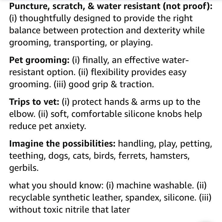 PetFusion Multipurpose Gloves for Grooming And Handling All Types Of Pets