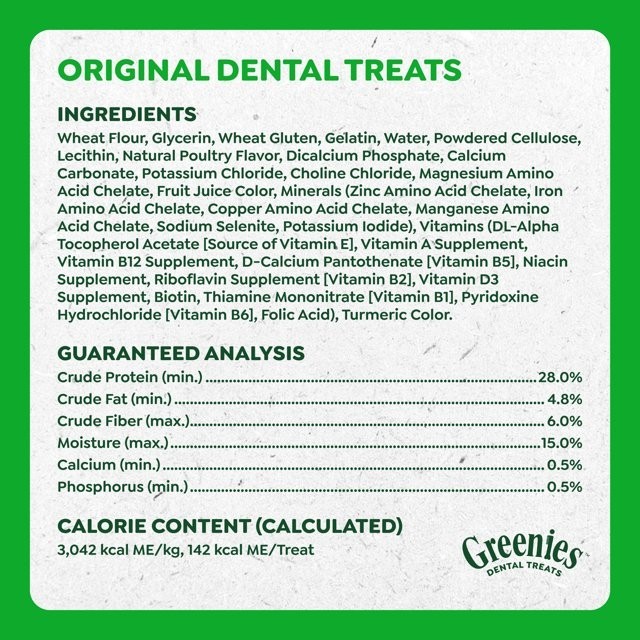 GREENIES Original Large Dog Natural Dental Treats – 54 Oz 34 Count