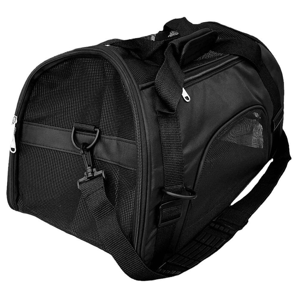 Soft-Sided Airline Approved Pet Cat Carrier Bag, Comfort Case, Sizes M & L ﻿