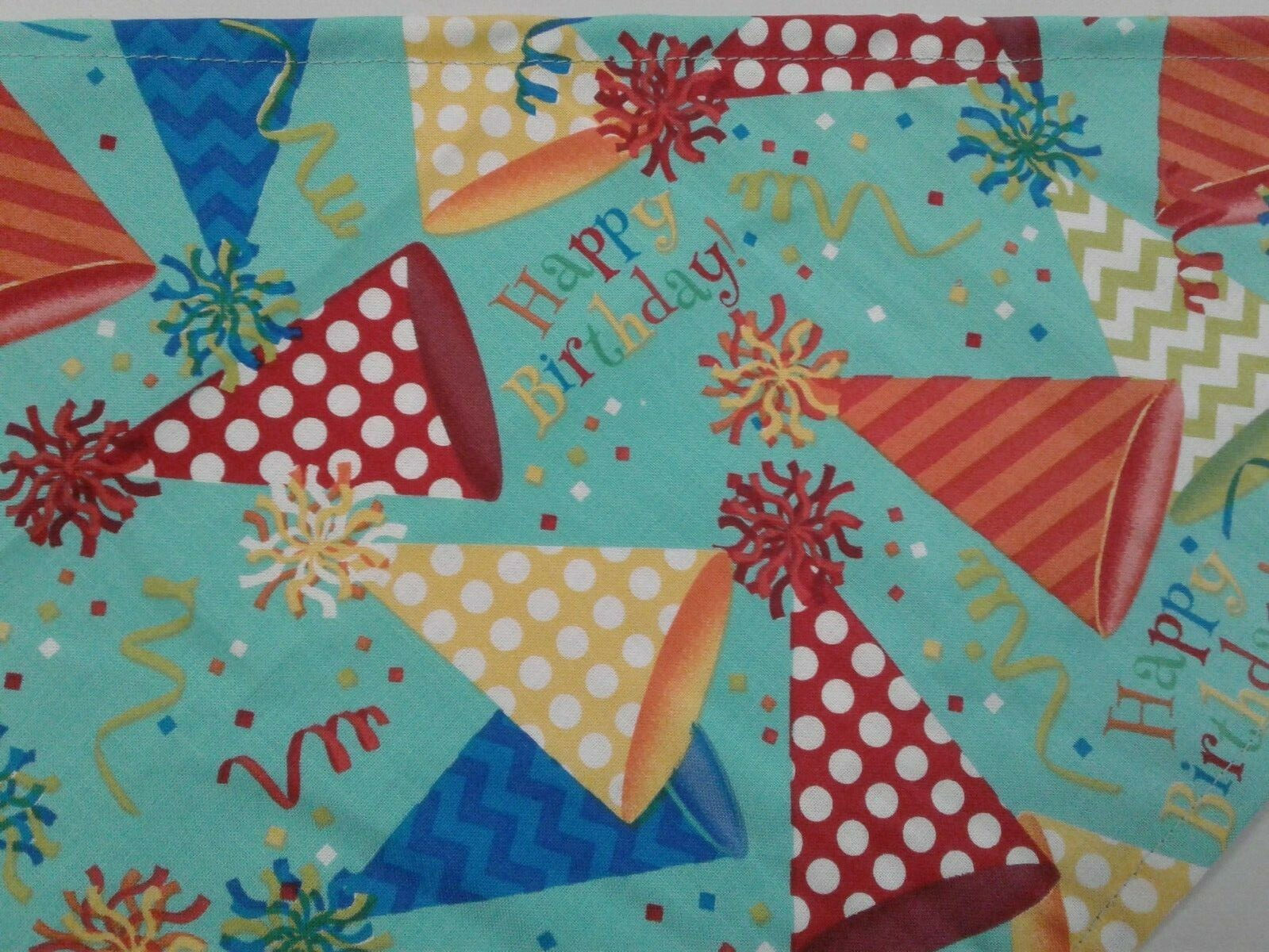 Dog Bandana/Scarf Tie On Happy Birthday, Party Hats, XS,M,L