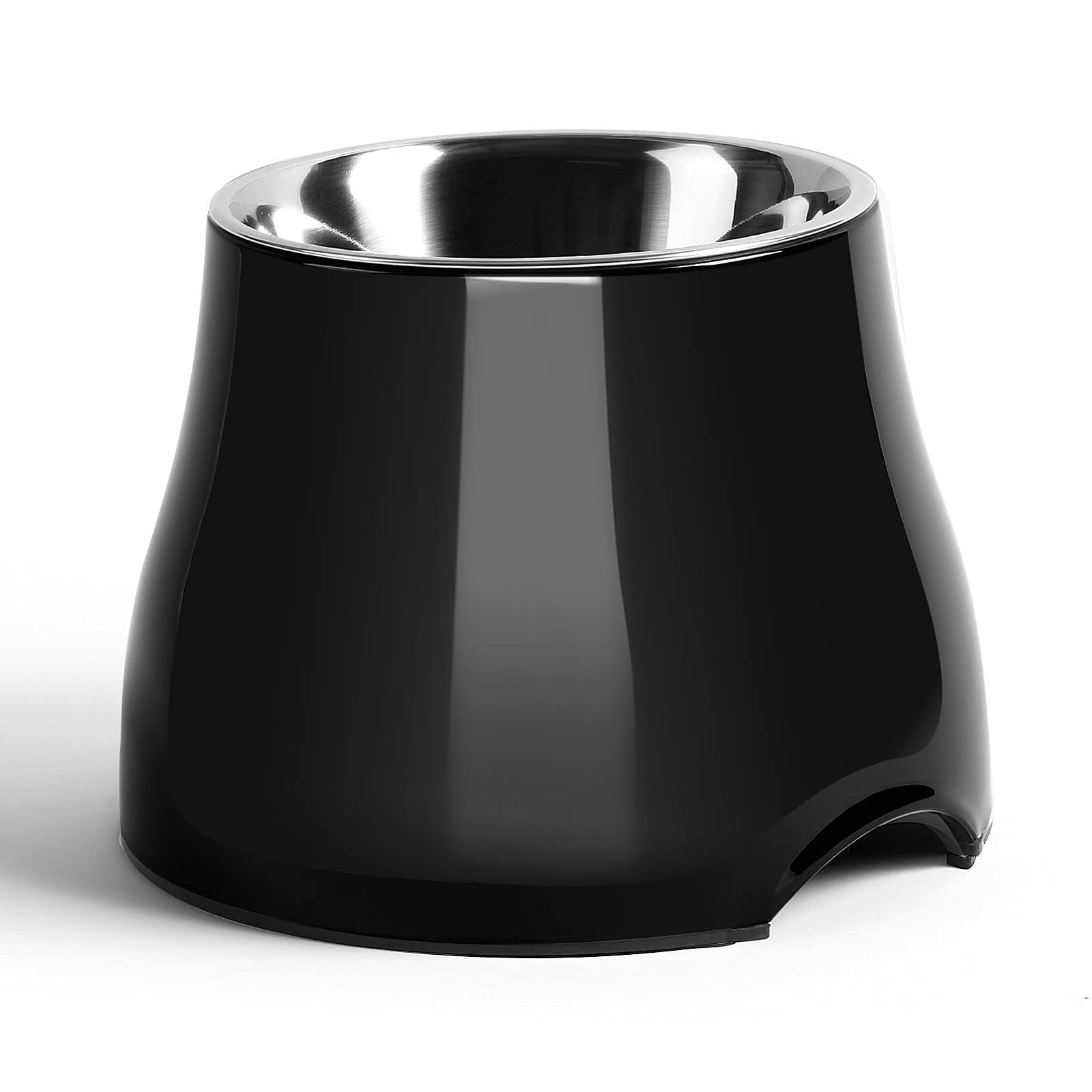 Elevated Pet Bowls NonSlip Stainless Steel High Capacity DarkBlack Medium New