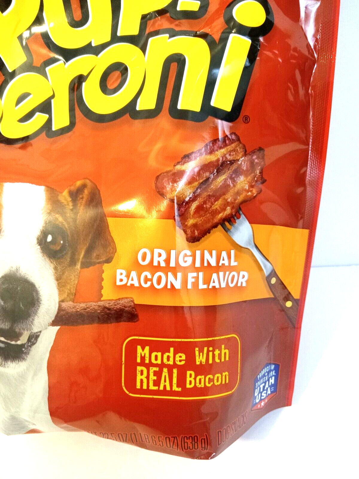 Pup-Peroni Dog Snacks Original Beef Flavor 1 lb (6.5 Oz.) Made With Real Bacon