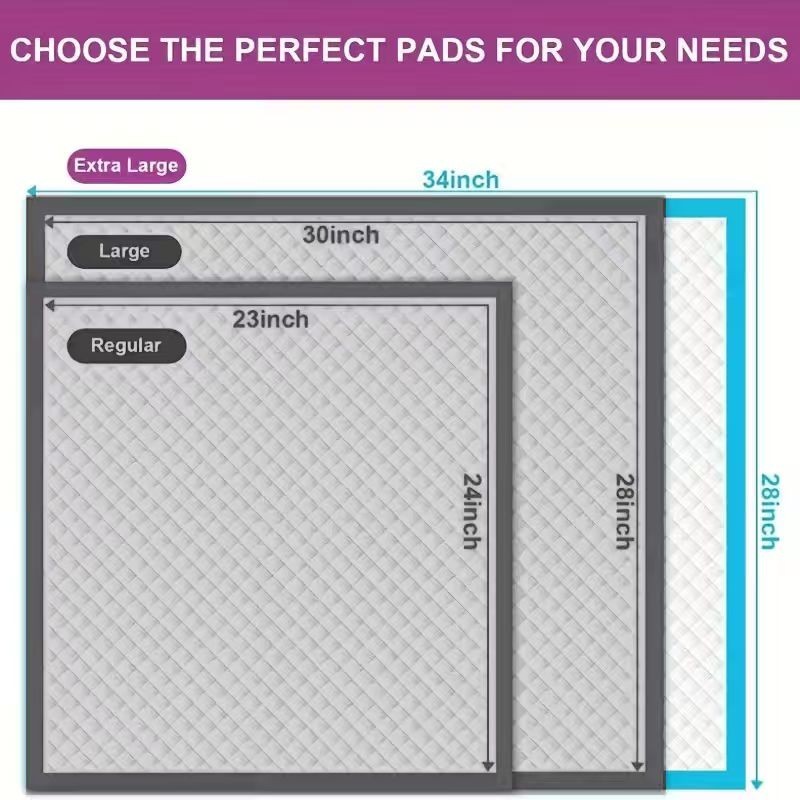 XXXL Training Pads Pet Pads – Thickened Disposable Pee Pads for Cats and Dogs