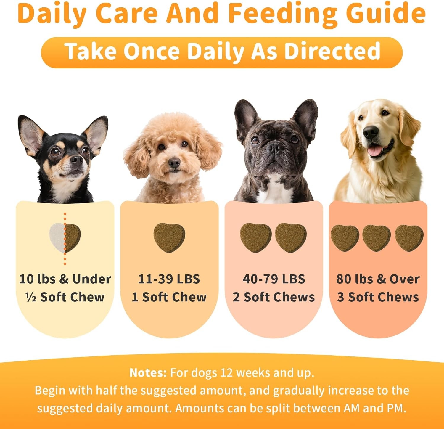 25-in-1 Dog Multivitamin Chews for Dogs Skin & Coat, Gut, Heart & Brain
