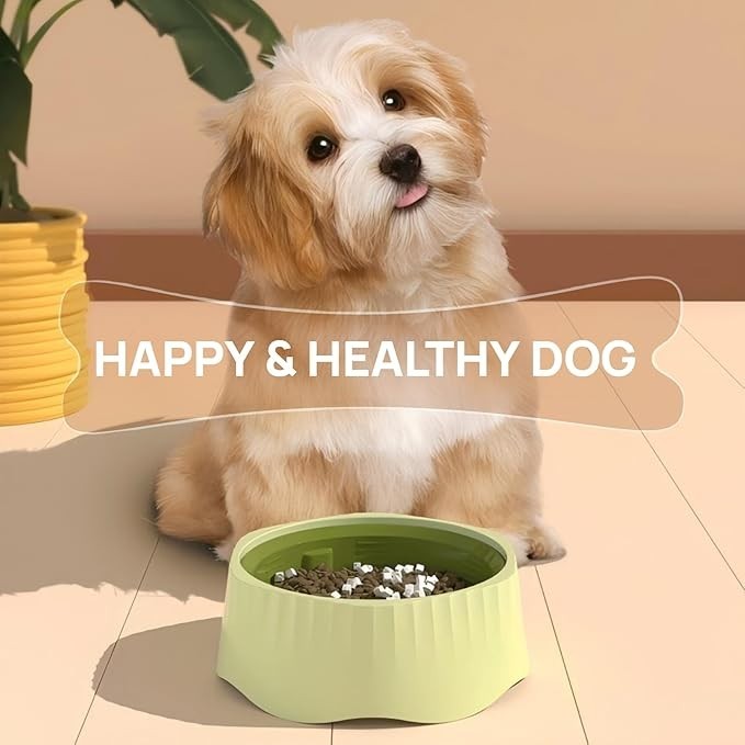 Slow Feeder Dogs Bowl Large Dogs Anti-Gulping Pet Slower Food Feeding Bowl