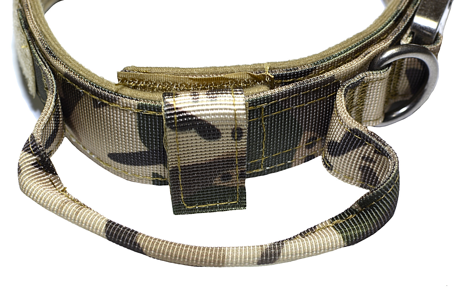Collar + Leash Heavy Duty K9 Tactical Training Pet Dog Metal Buckle M, L, XL New