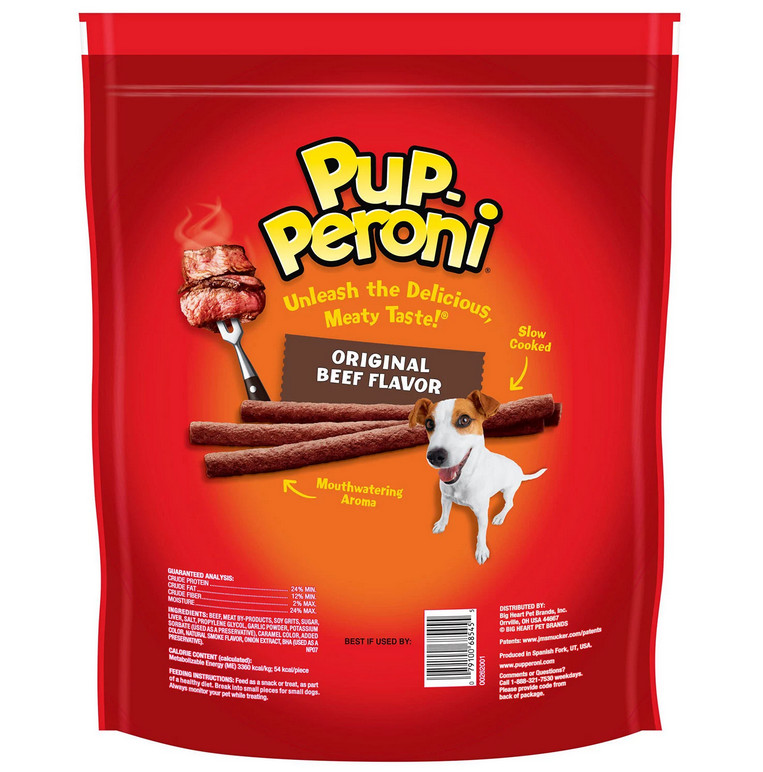 2 PACK – Pup-Peroni Dog Snacks Original Beef Flavor dog treats (46 oz.)