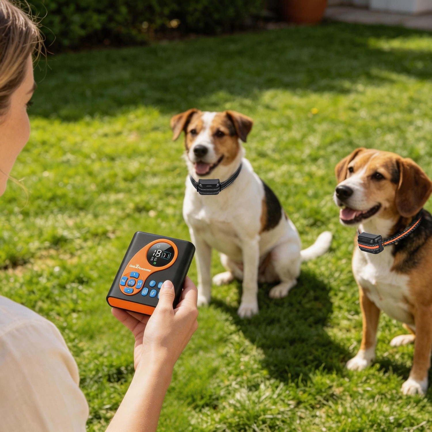 2IN1 Wireless Dog Fence System Pet Containment Boundary Control &Training collar