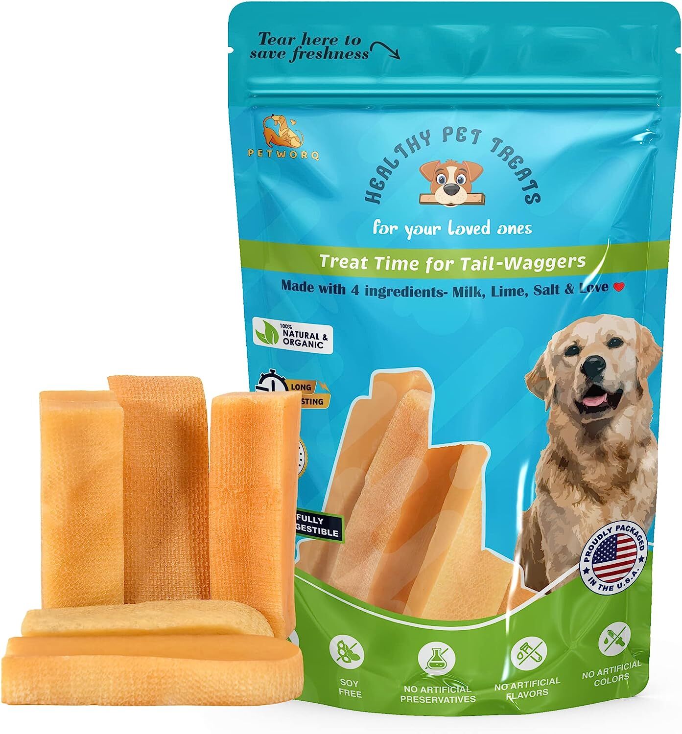 Himalayan Yak chees Dog Chews Yak Milk Cheese Treats – Choices Of Multiple Sizes