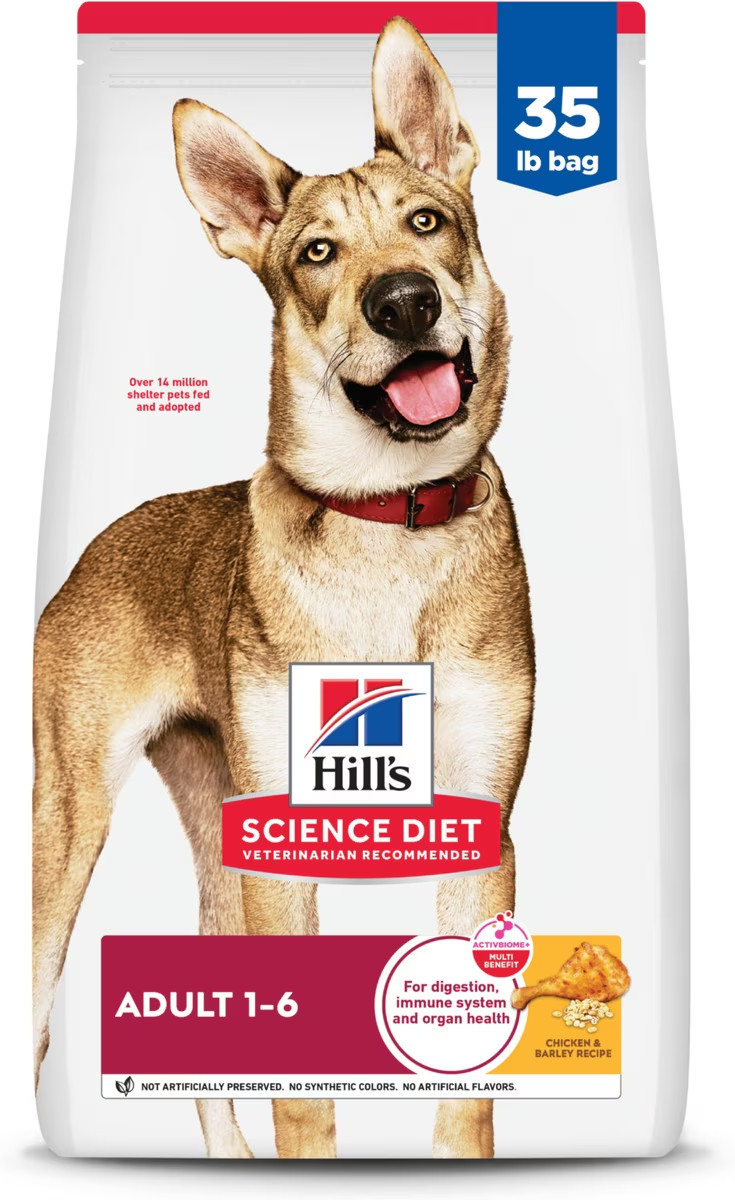 Hill’s Science Diet Adult Dry Dog Food – Chicken & Barley 35Lb