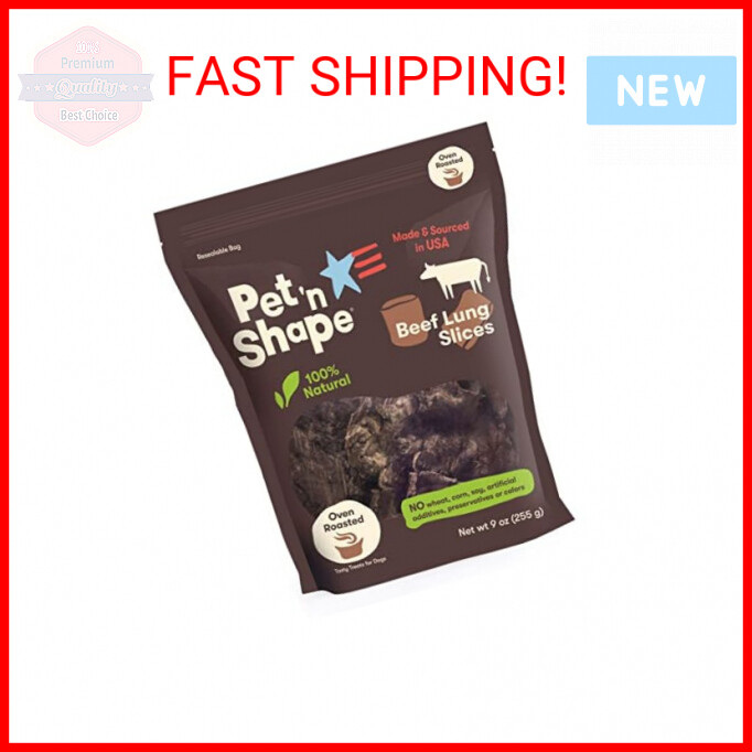 Pet ‘n Shape Beef Lung Dog Treats – Made and Sourced in the USA – Training Treat