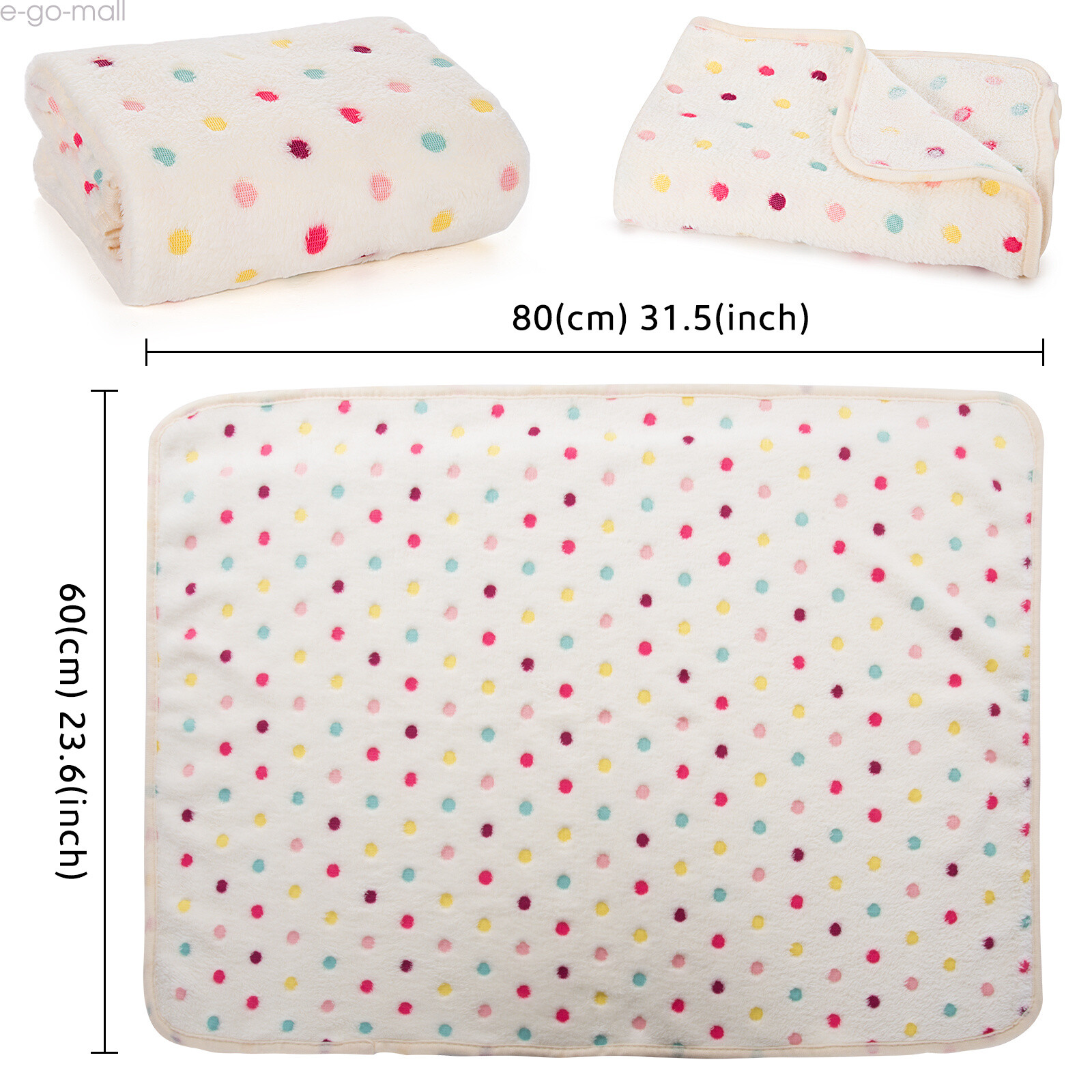1/2pc Soft Cute Animal Pet Blanket Flannel Throw for Dog Puppy Cat Puppy S/Large
