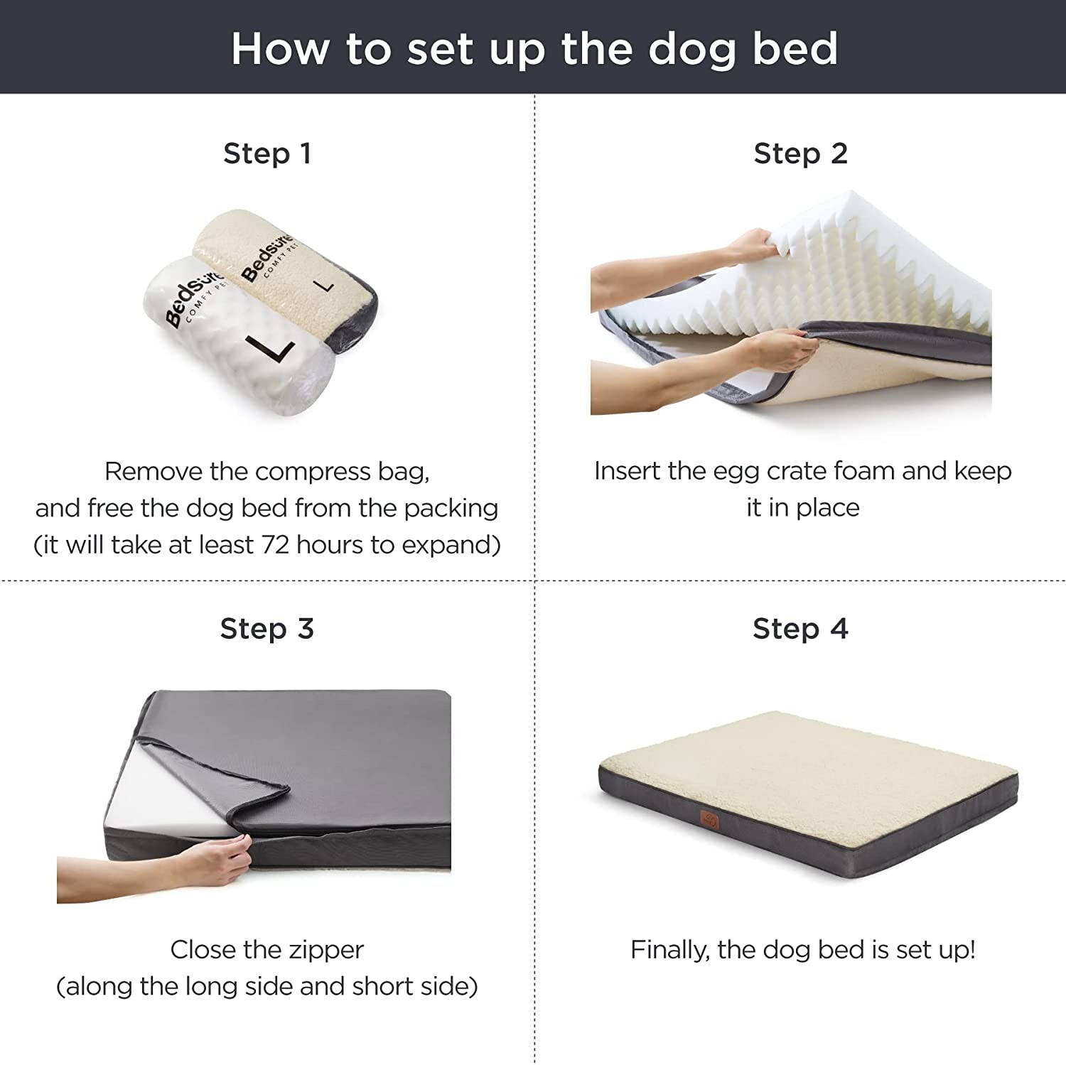 Egg Carton Foam Pet Mat Bed