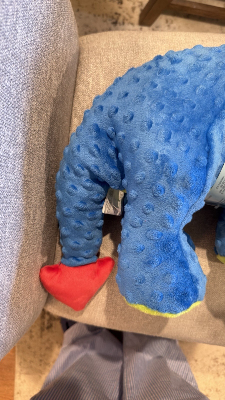 Go Dog Toy Triceratops Dinosaur with Chew Guard Technology blue dog toy New