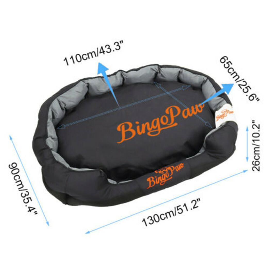 Extra Large Jumbo Orthopedic Dog Bed Soft Washable Kennel Pet Basket Waterproof