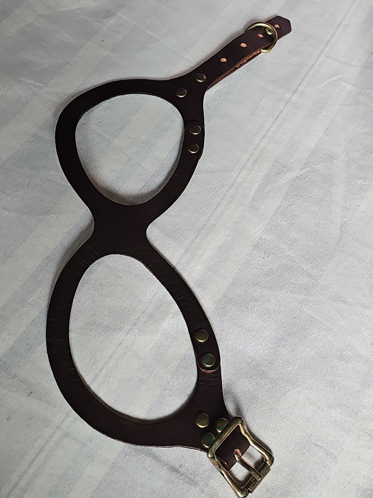 Handmade Belts Smooth Leather brown Step-in Dog Harness Size M Free Free shippin