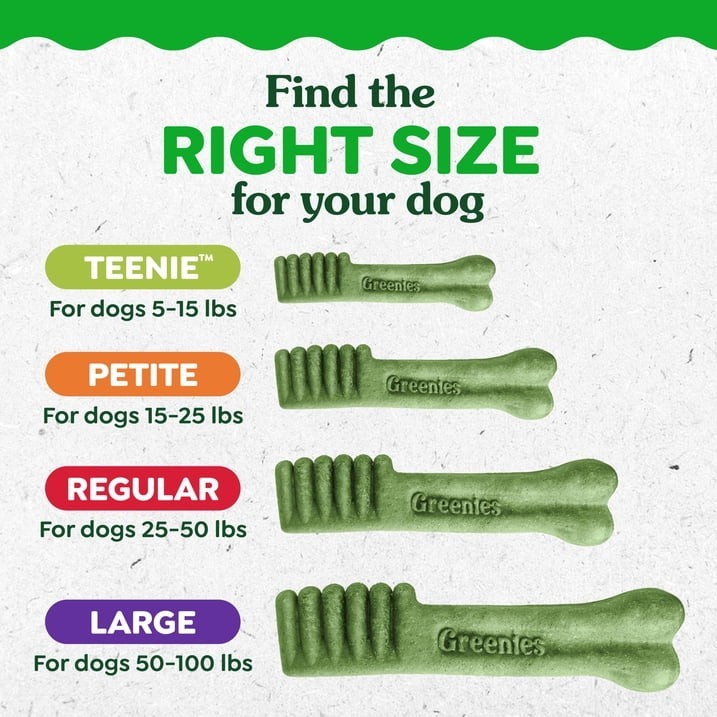 GREENIES Original Large Dog Natural Dental Treats – 54 Oz 34 Count