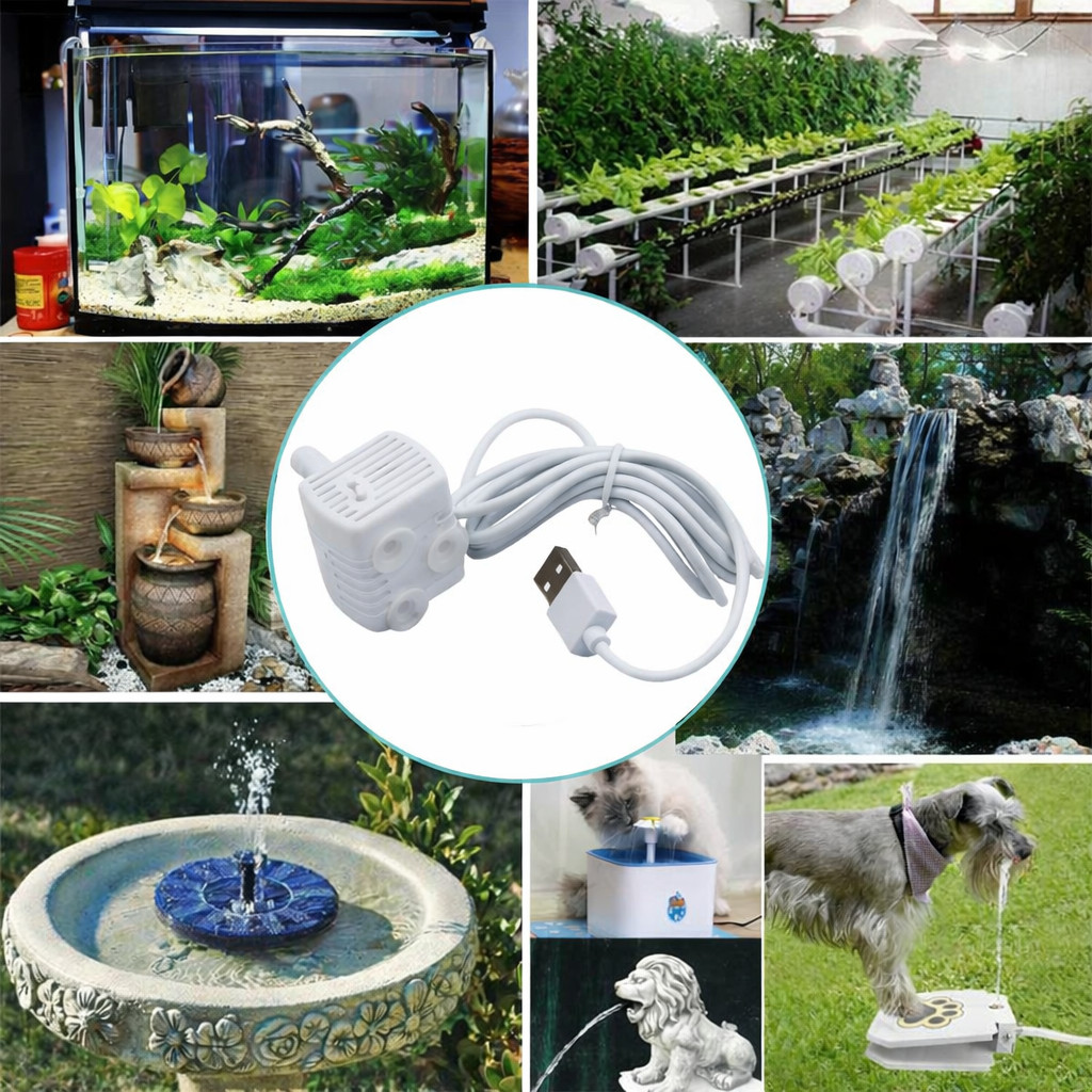 Pet Water Fountain Pump Replacement Pump for Stainless Steel Cat Water Dispenser