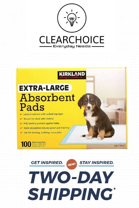 Kirkland Signaturee Extra-Large Absorbent Pads – 30 in L X 23 in W – 100-count