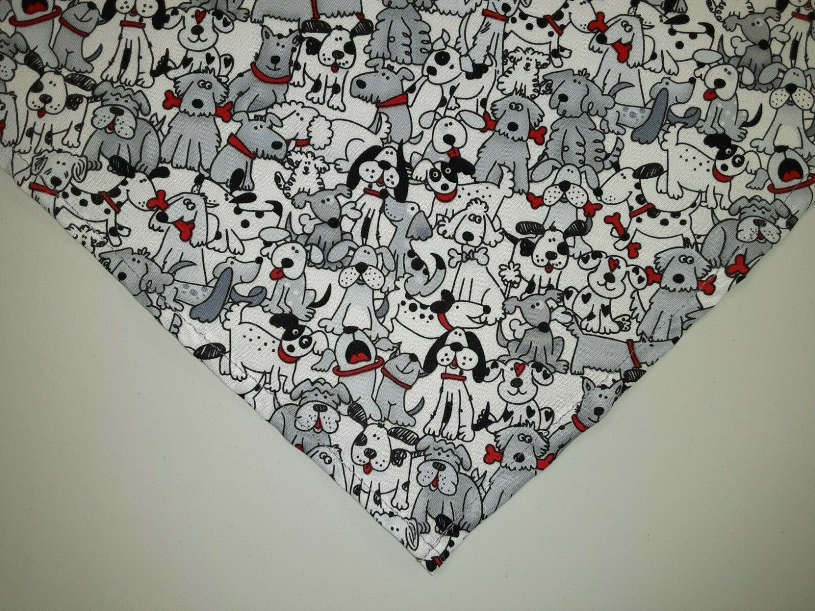 Dog Bandana/Scarf, Bones, Playful Dogs, Custom made by Linda, XS, S, M, L, xL