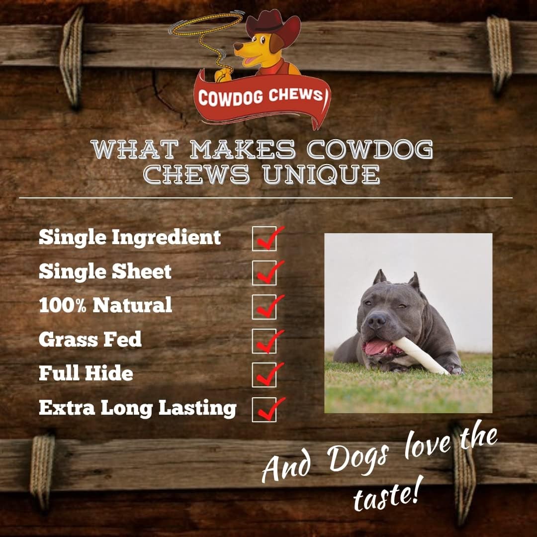 Cowdog Chews Retriever roll 9-10 inch All Natural 4 Pound (Pack of 1), Basic