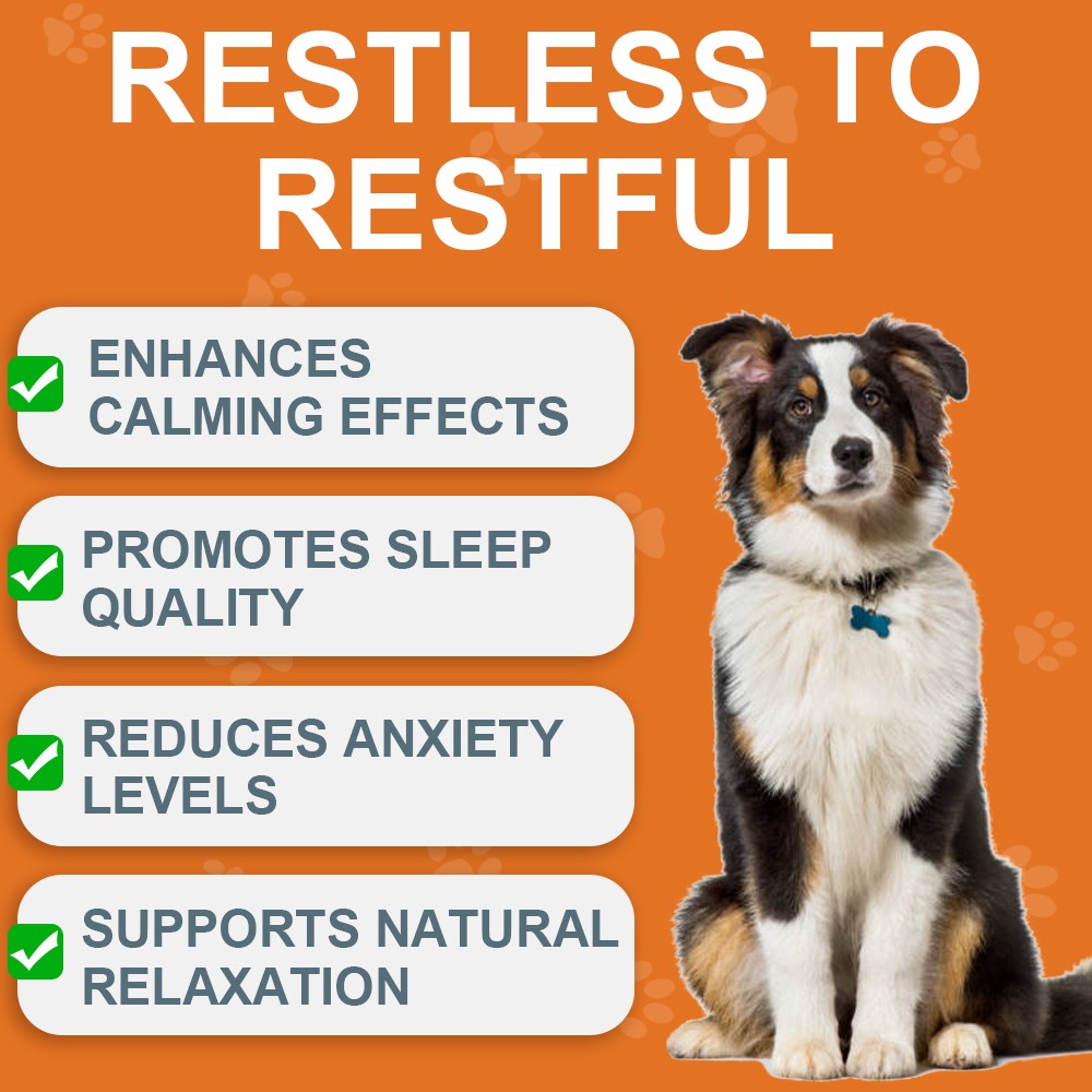 90 Chewable tablets Melatonin Calming for Dogs Sleeping, Anxiety, Stress Issues