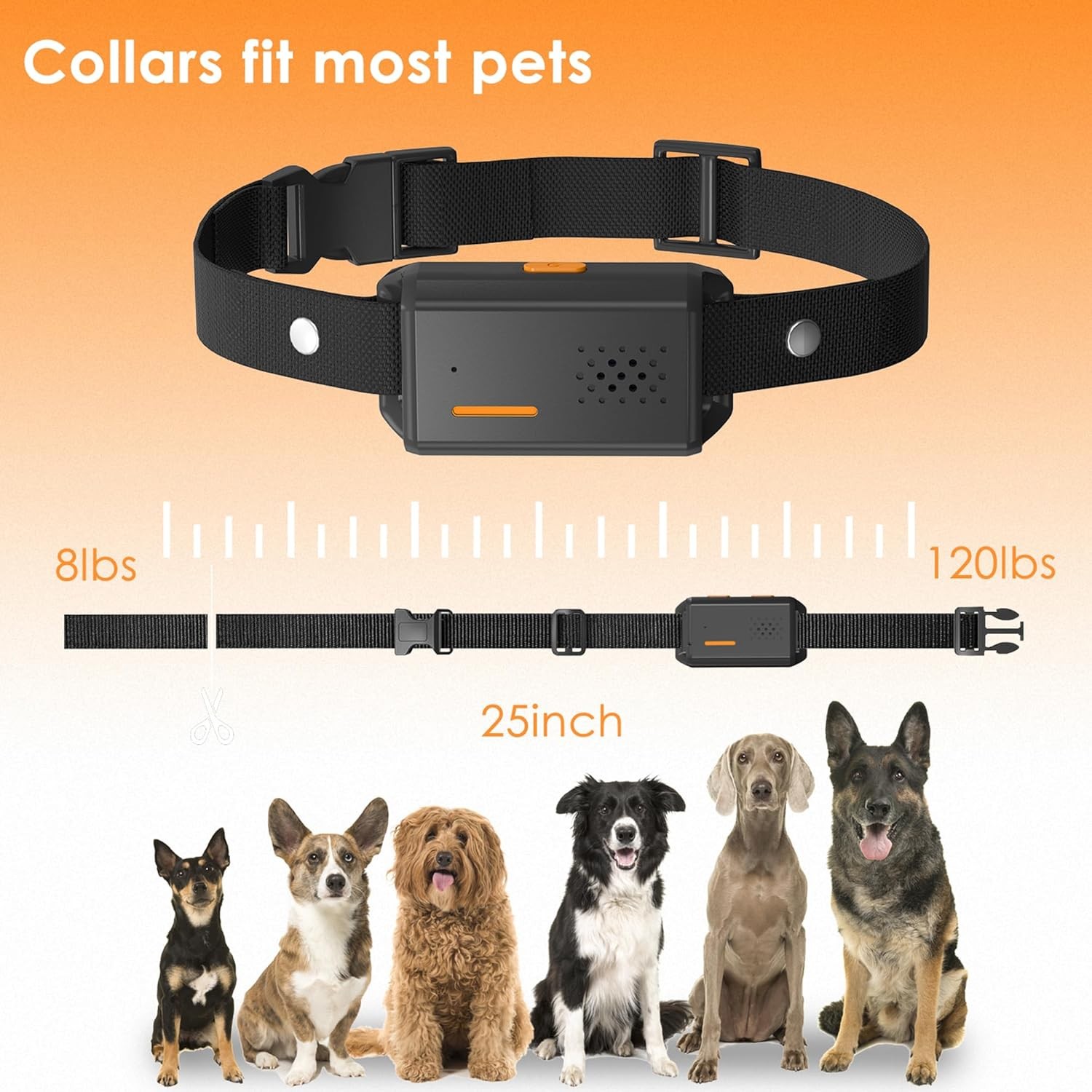 3300 FT Dog Training Collar Rechargeable Remote Shock Pet Waterproof Trainer