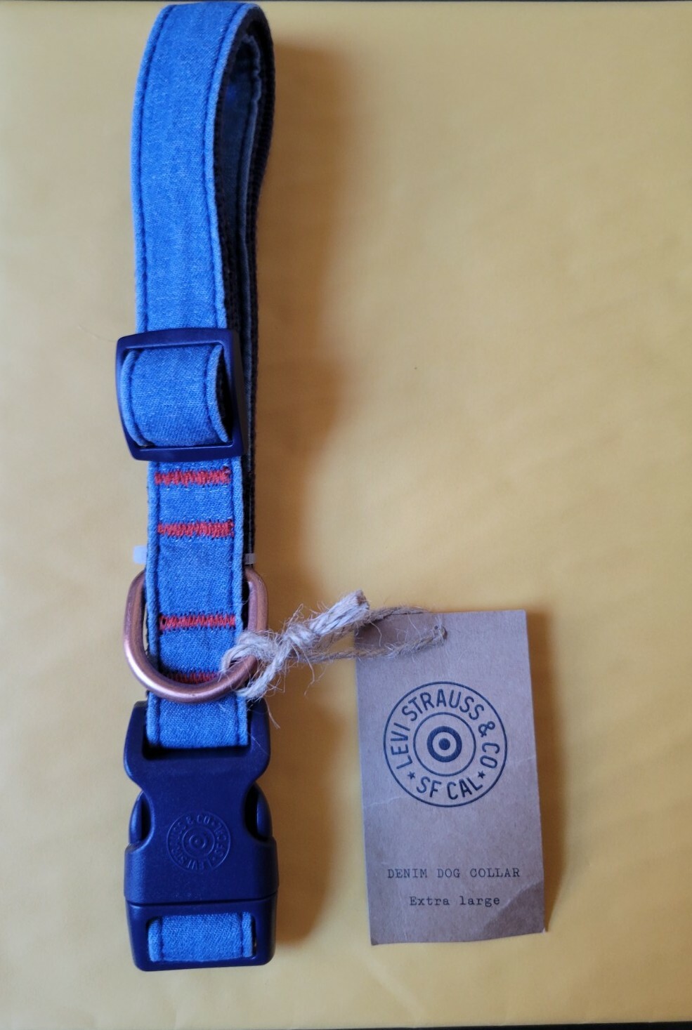 Brand New LEVI’S X TARGET BLUE DENIM Dog Collar, XS,S, M, L, XL
