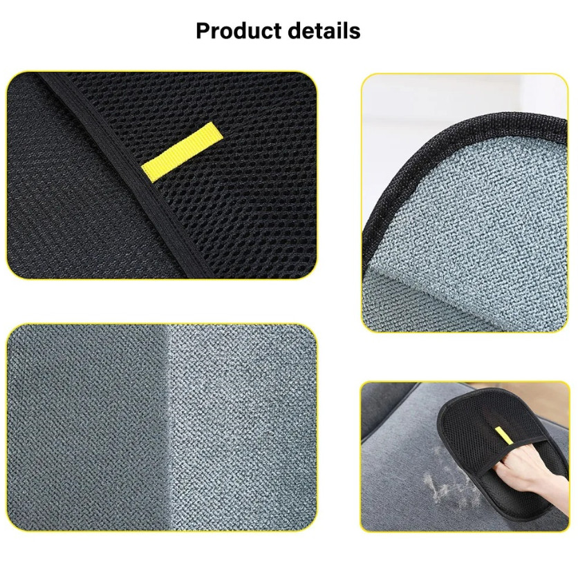 1pc Pet Grooming Glove Static Hair Remover for Furniture & Clothes Cleaning