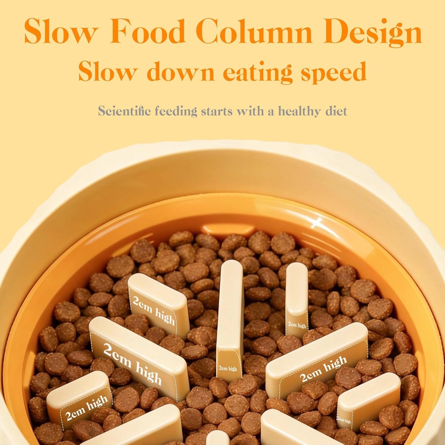 Slow Feeder Dogs Bowl Large Dogs Anti-Gulping Pet Slower Food Feeding Bowl