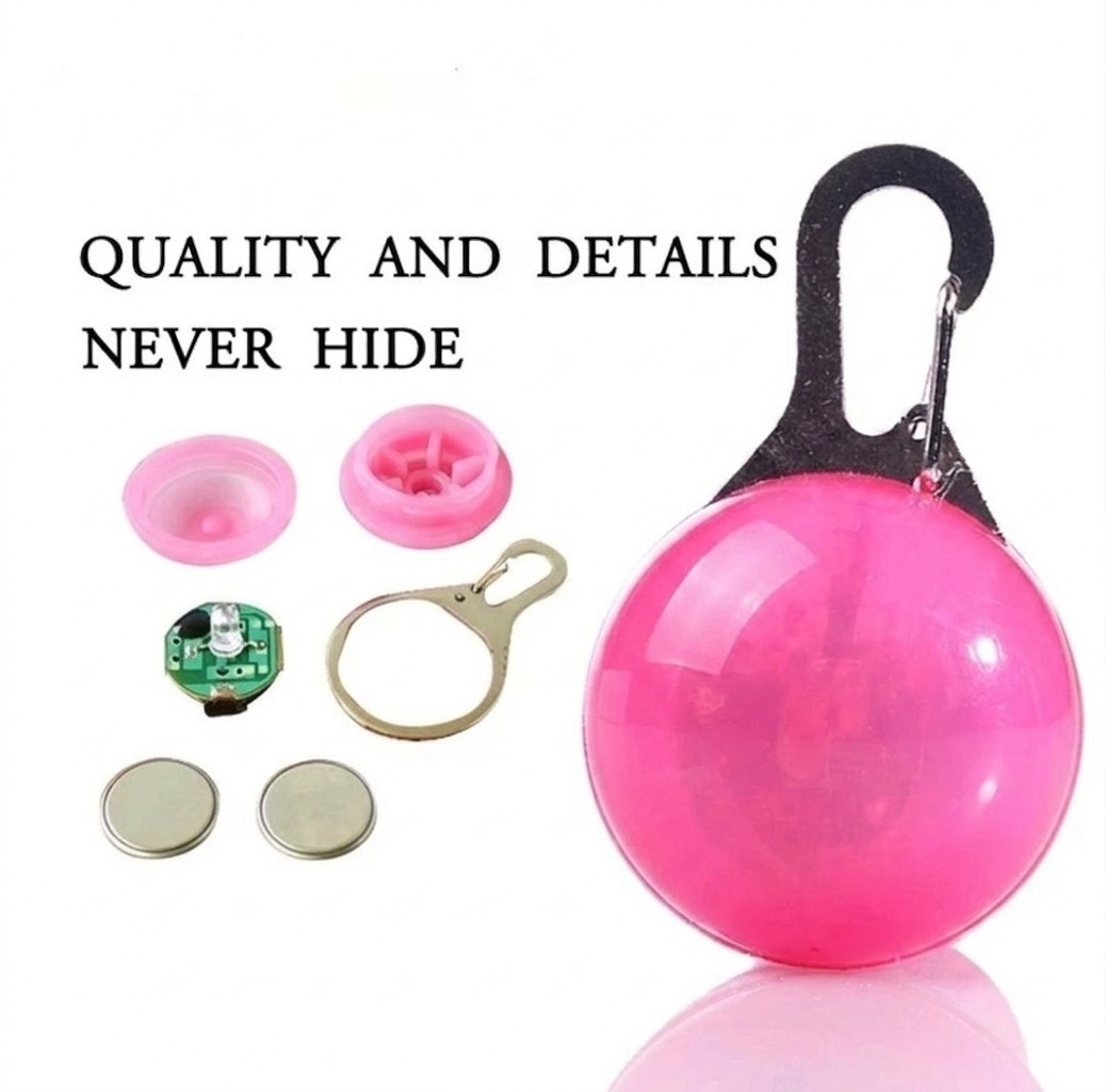 1pcs Pet Collar Pendant LED dog collar Night light pendant security luminous