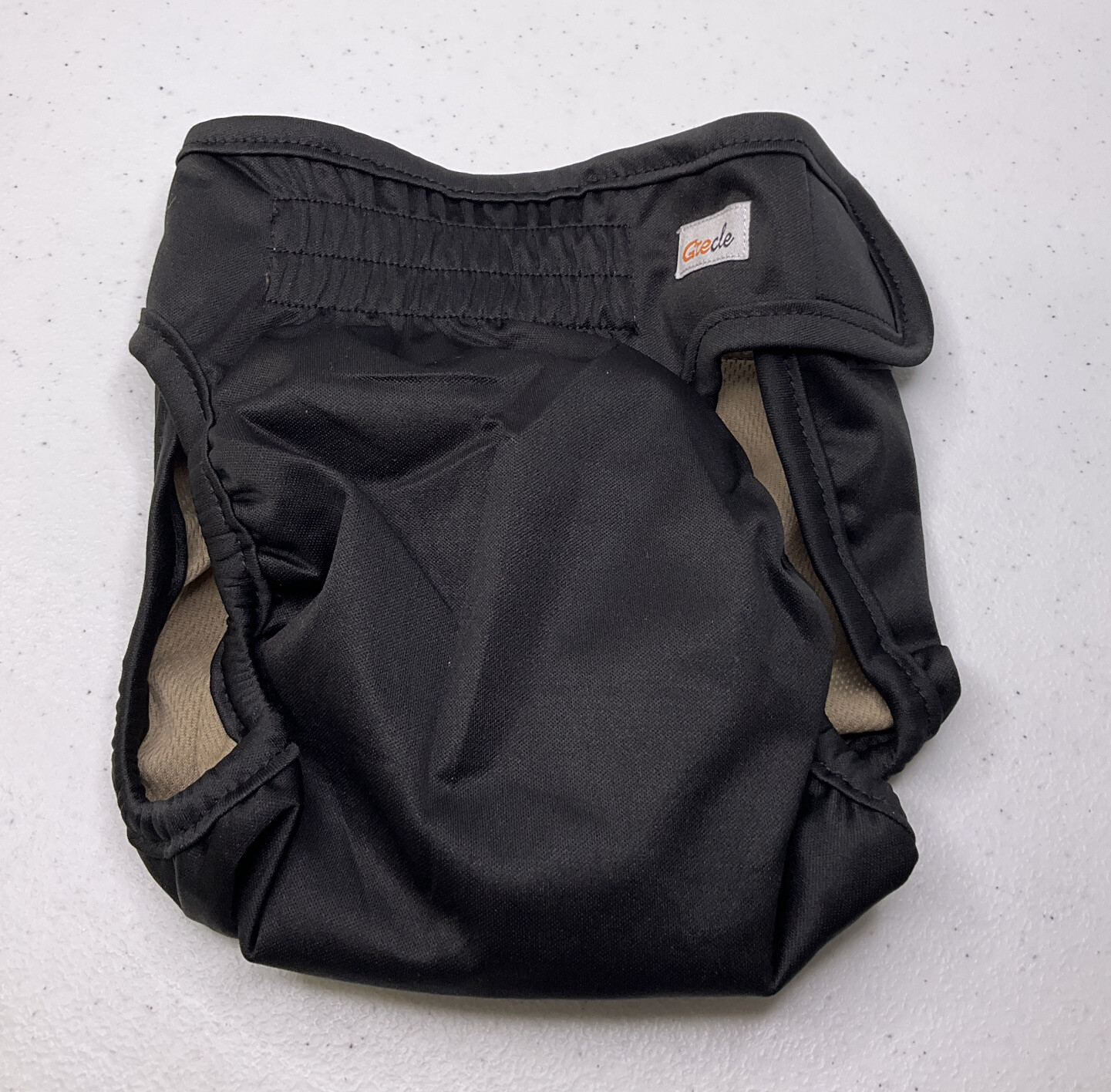 Grecle Pet Diaper Washable Reusable High Absorbency Black Sz Medium (1)
