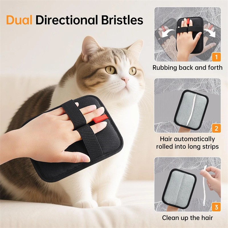 Glove Cat Grooming Gloves Cat Hair Remover 2025 New Pet Dog Hair Remover LOT