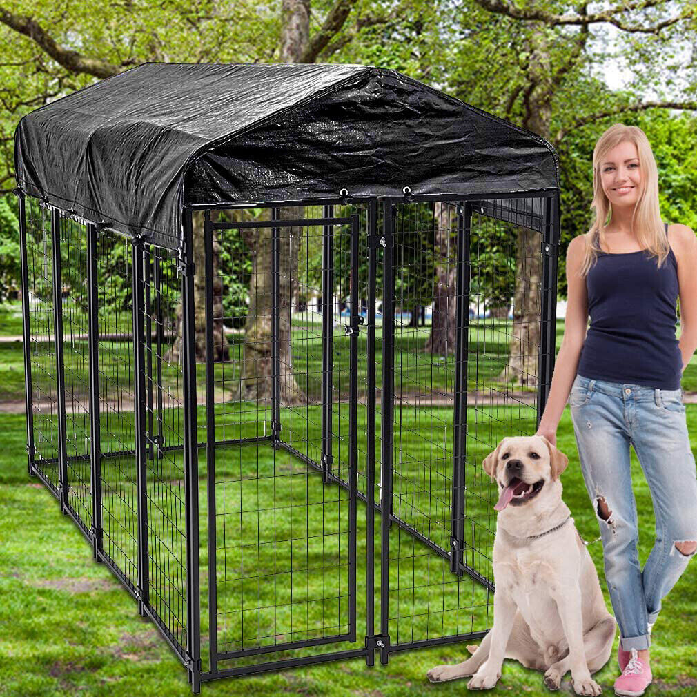 Jumbo Outdoor Dog Kennel Heavy Duty Pet Playpen Pre-galvanized Animal Cage Fence
