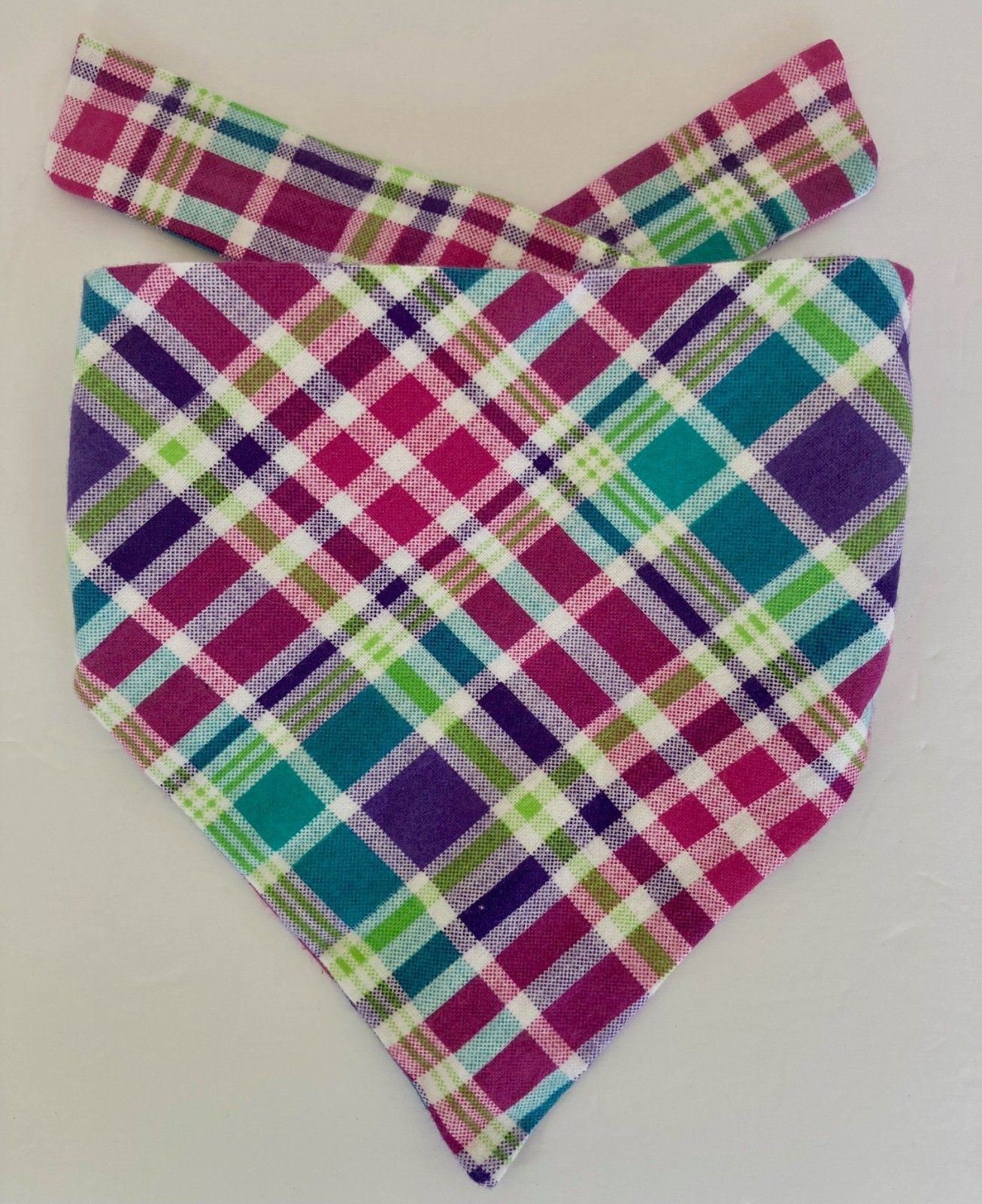 Set of 7 DOG BANDANAS Medium Size Different Patterns High Quality Fabric