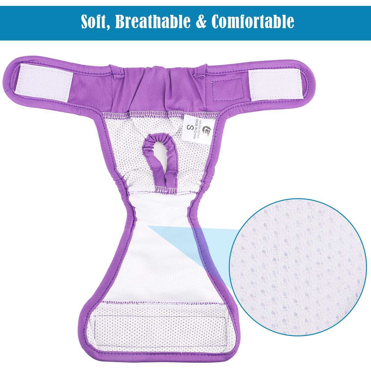 3PACK Female Dog Diapers Cat Waterproof Leak Proof Washable Reusable S M L 2XL