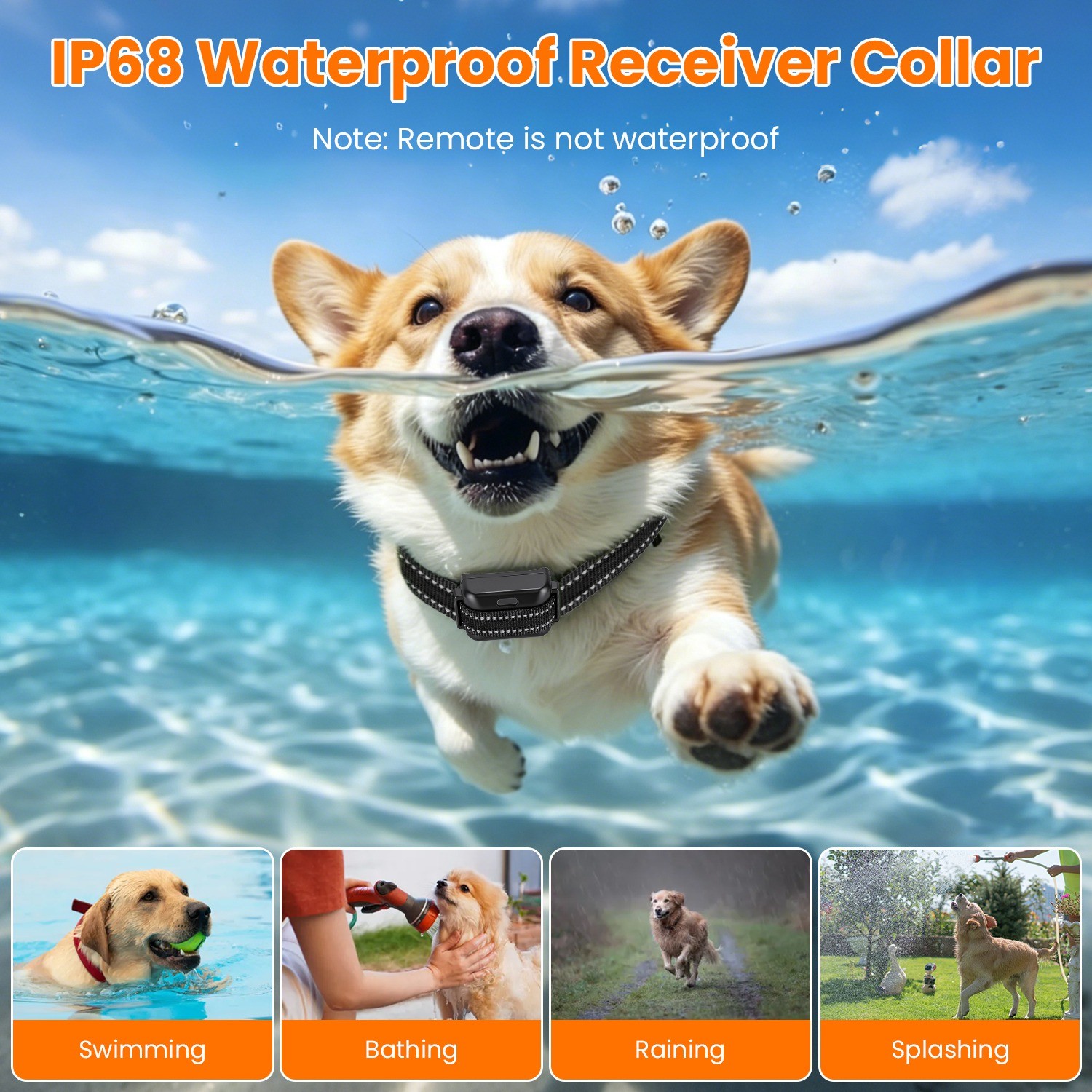 2IN1 Wireless Dog Fence System Pet Containment Boundary Control &Training collar