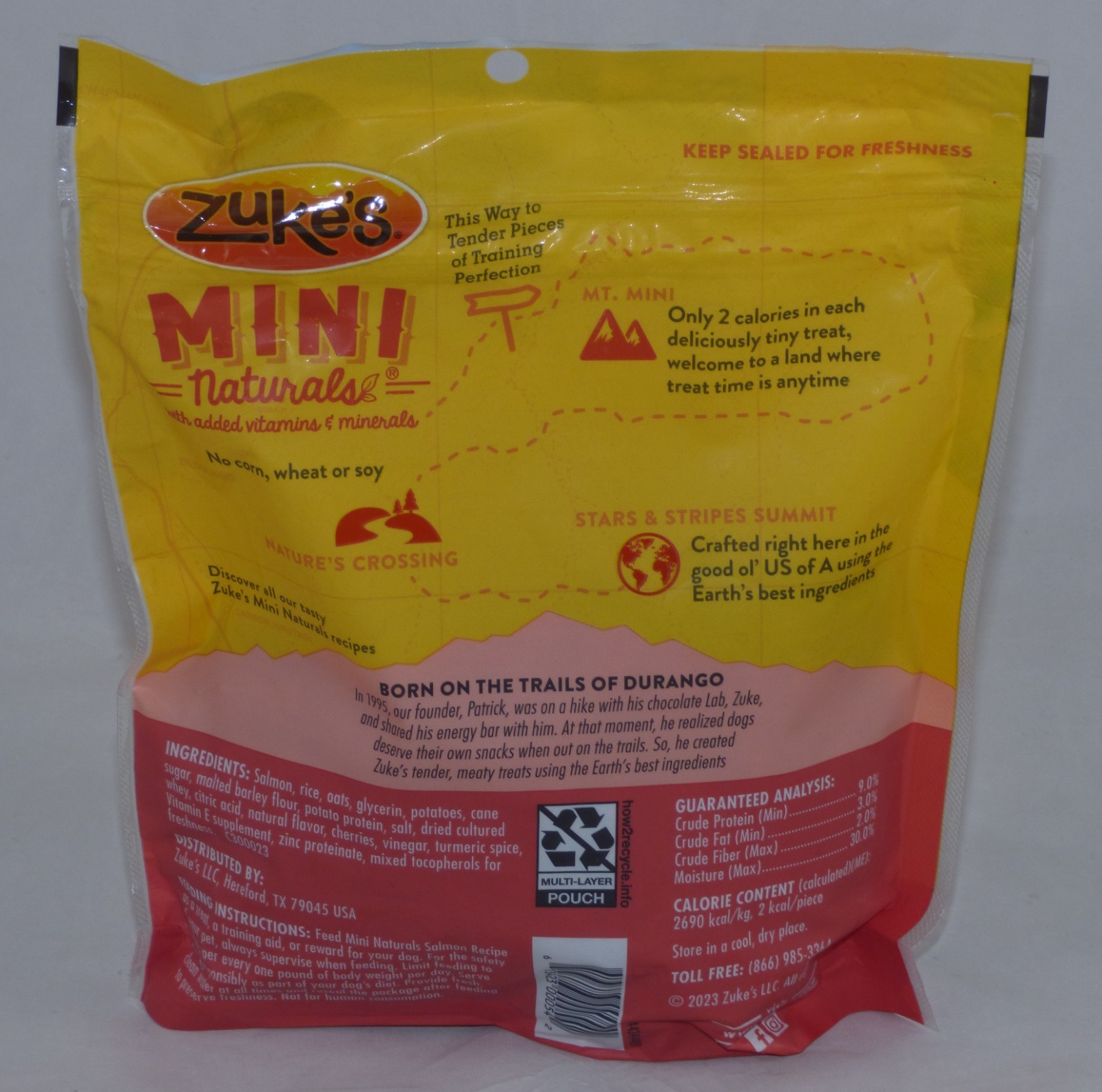 Zuke’s Mini Naturals Dog Training Treats Salmon Recipe Tender Bites – 16 oz.